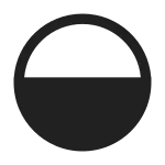 Circle Half Fill SVG Icon